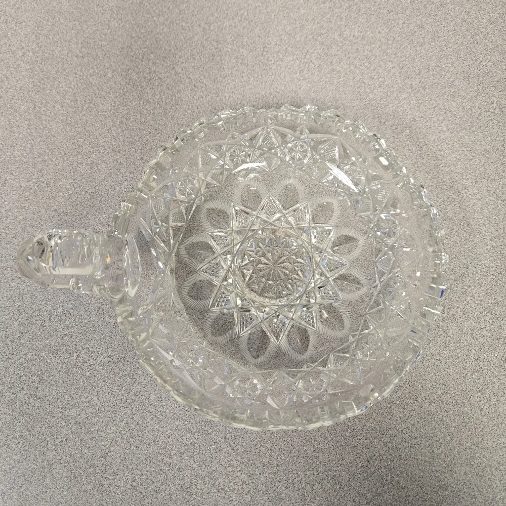 Crystal Starburst Candy Nappy Dish Tray